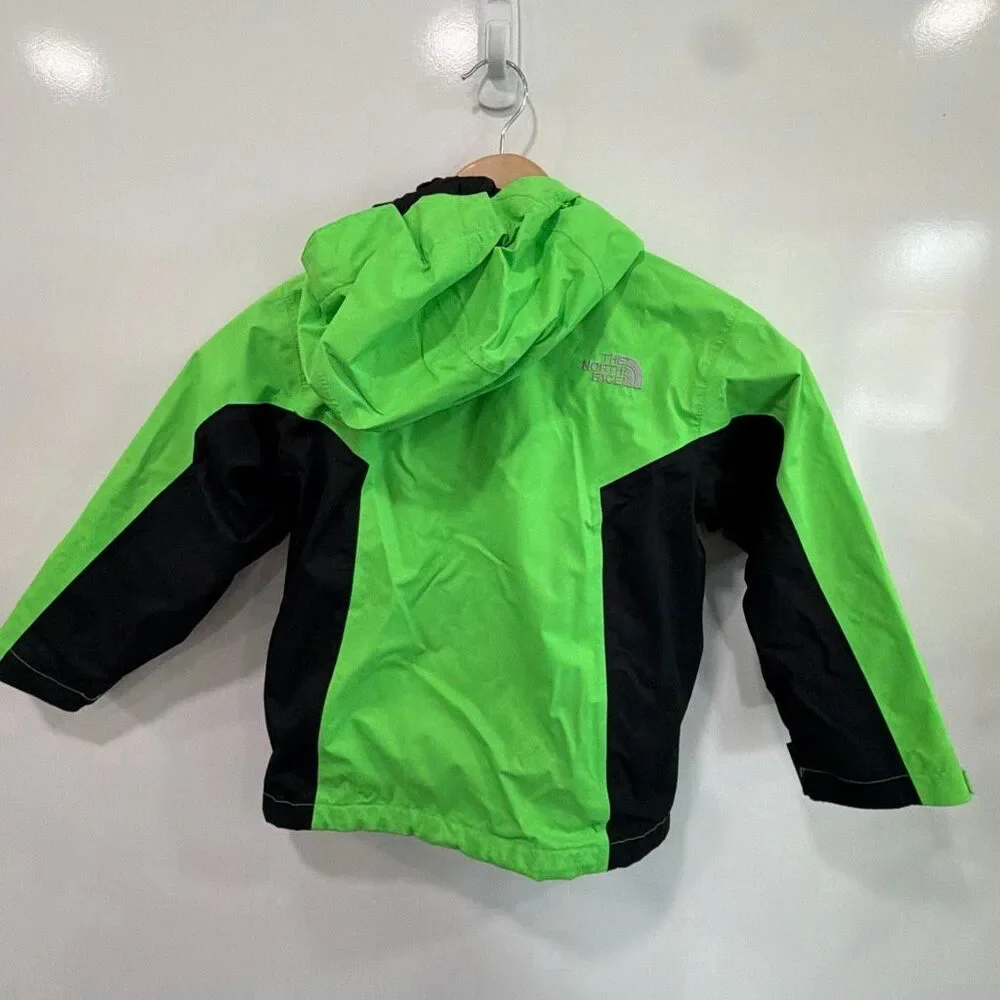 North Face Kids 2-in-1 Jacket‎ Size 5 Green Black